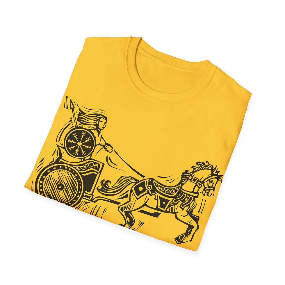 Thumbnail: Woodcut - Brigid and Chariot