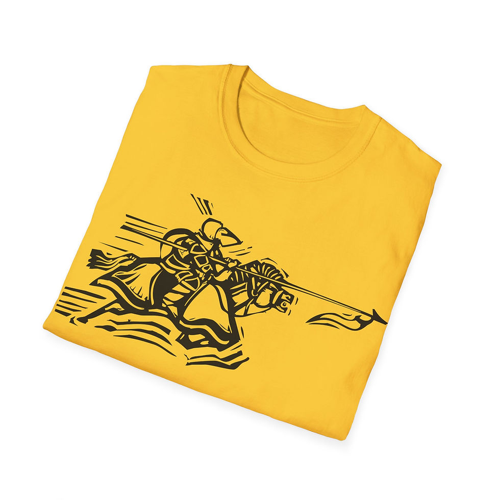Thumbnail: Woodcut - Knight Jousting Facing Left
