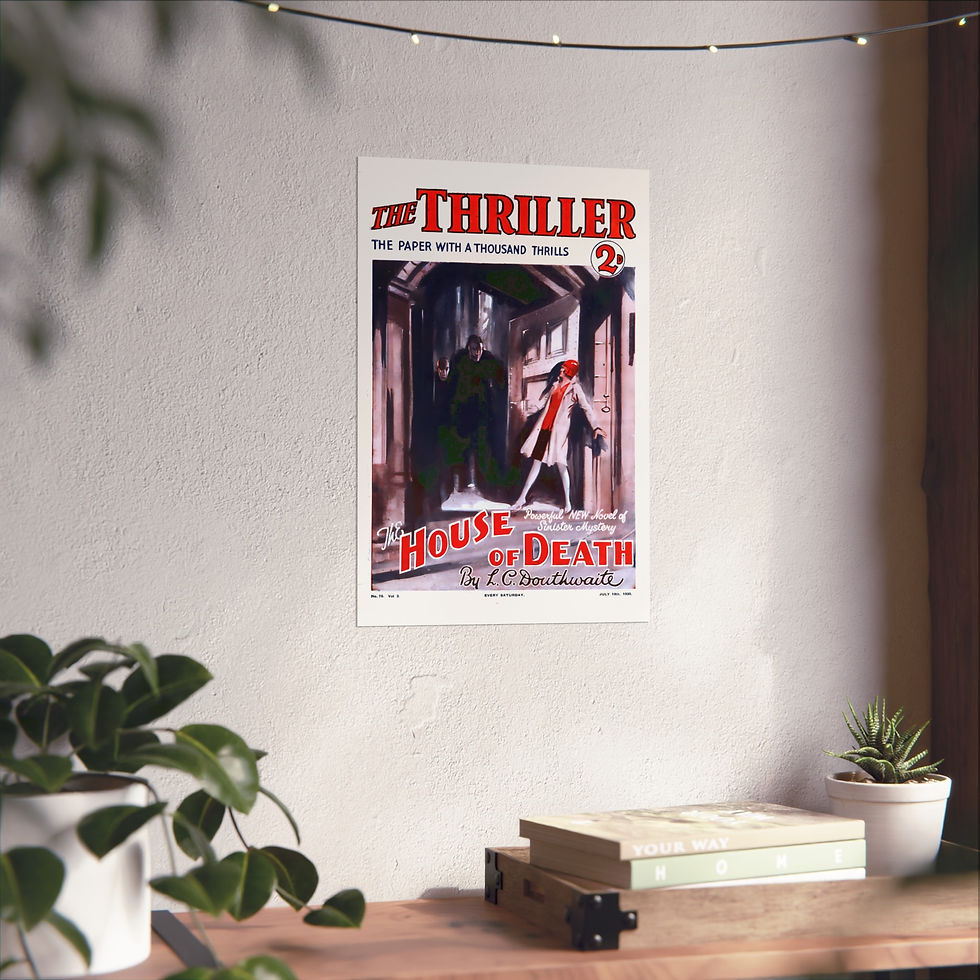 Thumbnail: The Thriller - The House of Death - Fine Art Posters