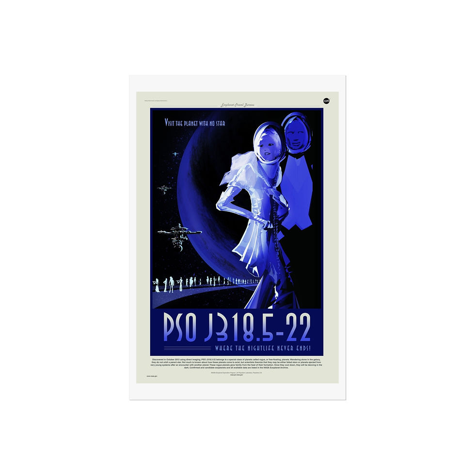 Thumbnail: NASA Travel Posters - PSO J318.5-22  - Fine Art Posters