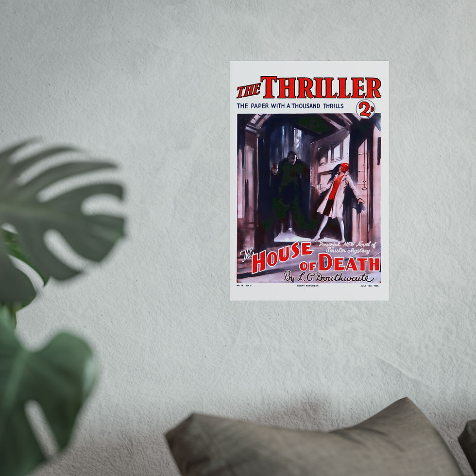 Thumbnail: The Thriller - The House of Death - Fine Art Posters