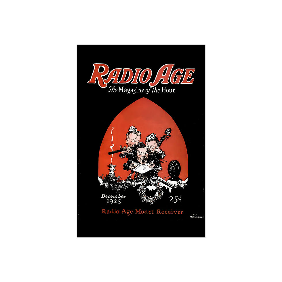 Thumbnail: Radio Age - Dec 1925 - Fine Art Posters