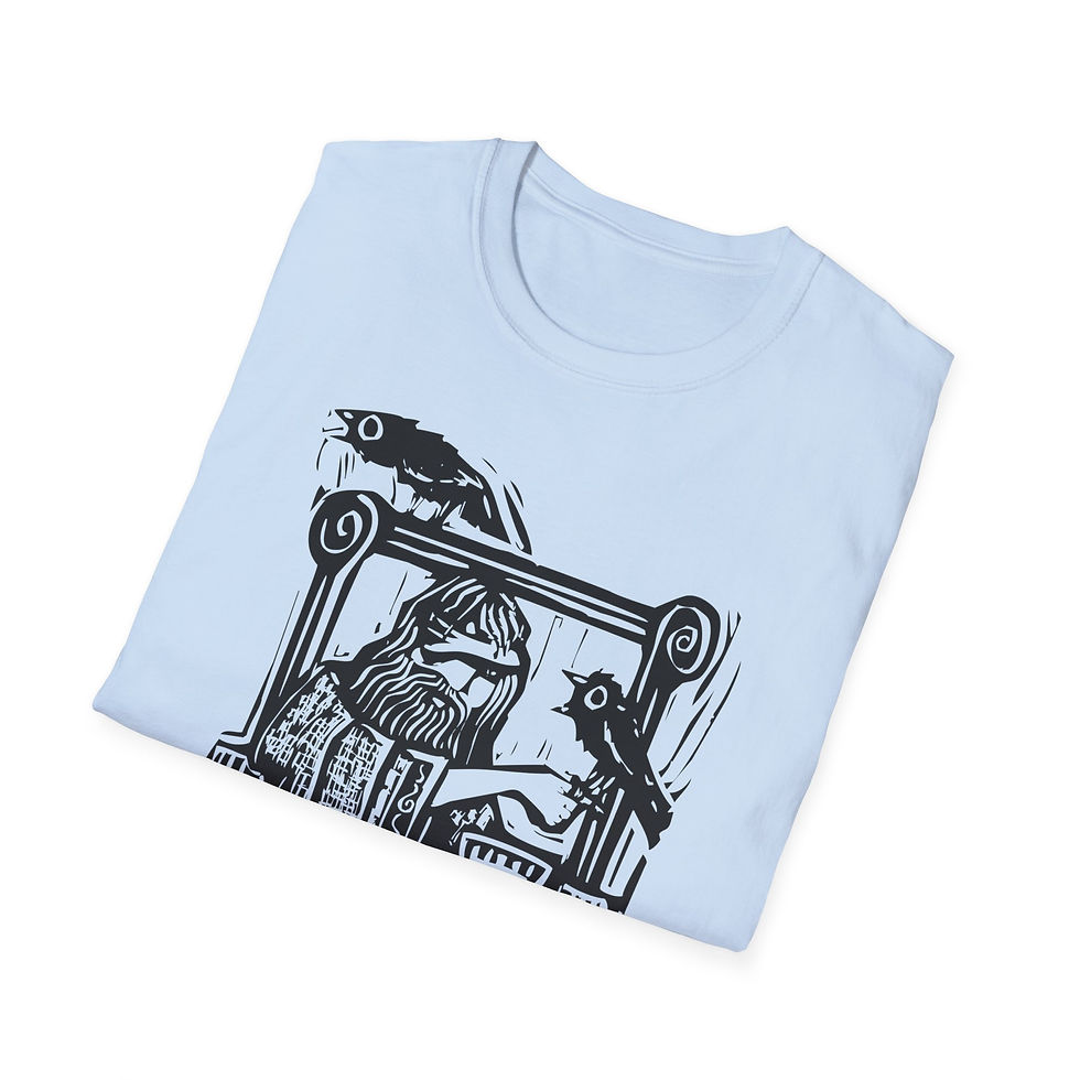 Thumbnail: Woodcut - Odin on Throne