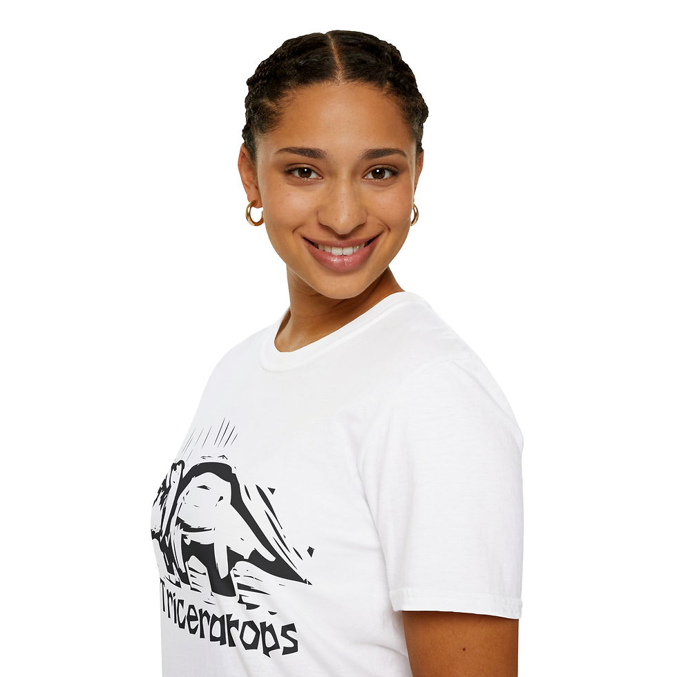 Thumbnail: Woodcut - Dinosaurs - Triceratops