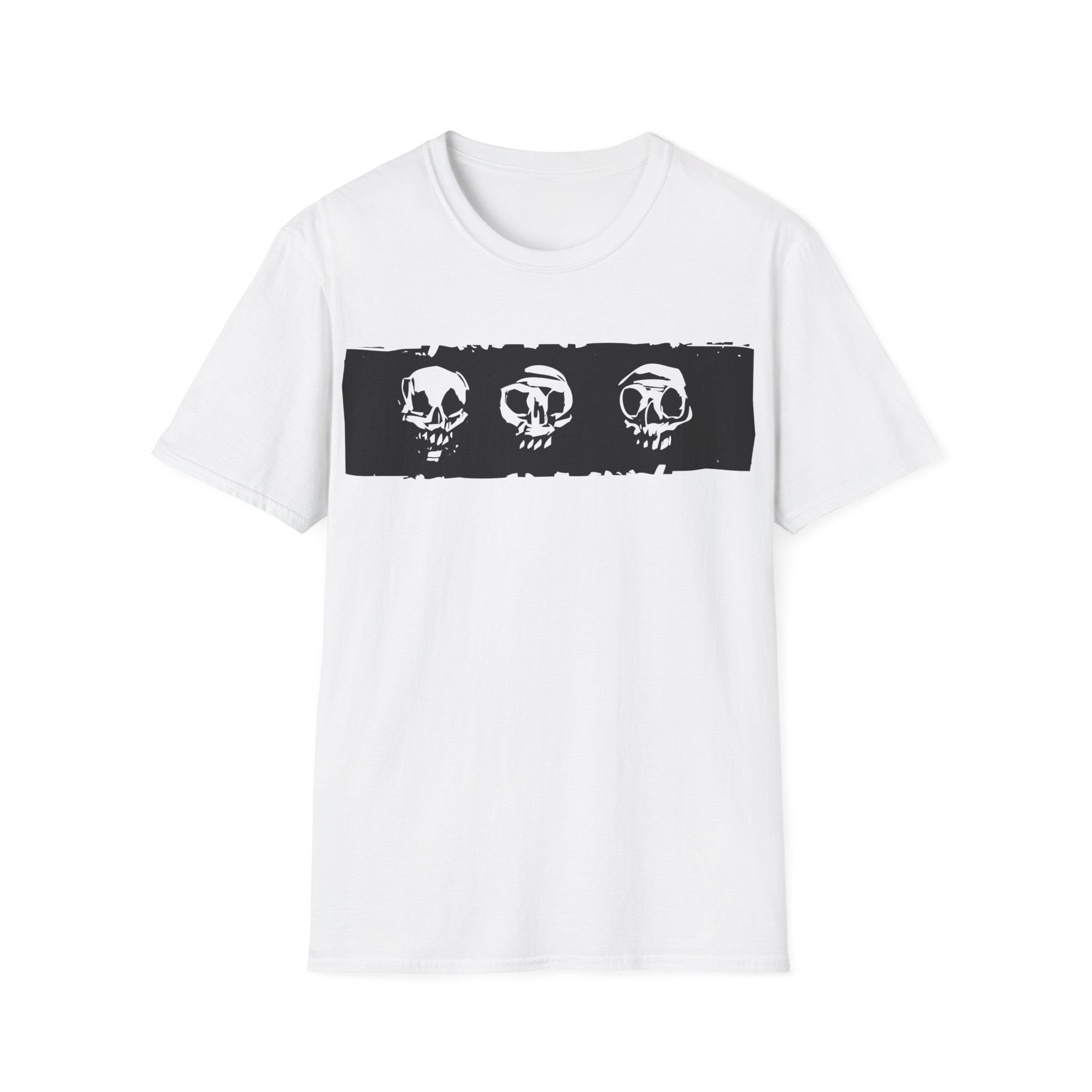 Woodcut - Horror - 3 Skulls