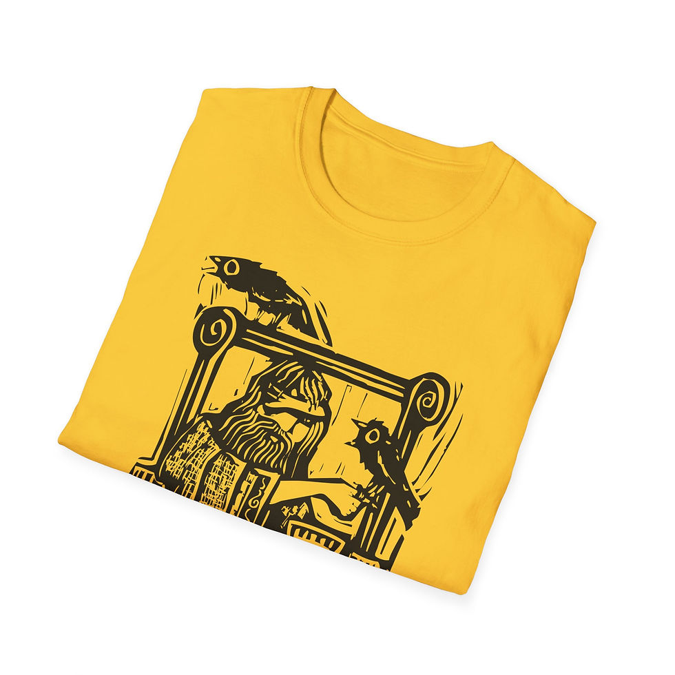 Thumbnail: Woodcut - Odin on Throne
