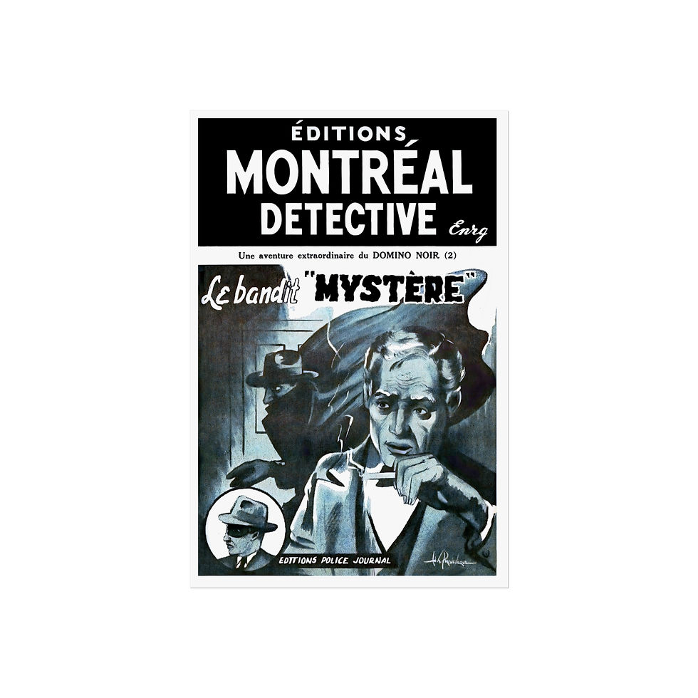 Montreal Detective - Noir - Fine Art Posters