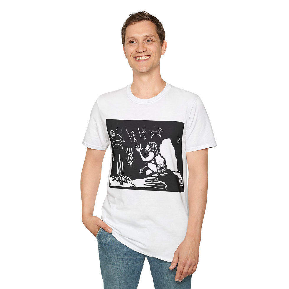 Thumbnail: Woodcut - Science - Caveman and Cave Art