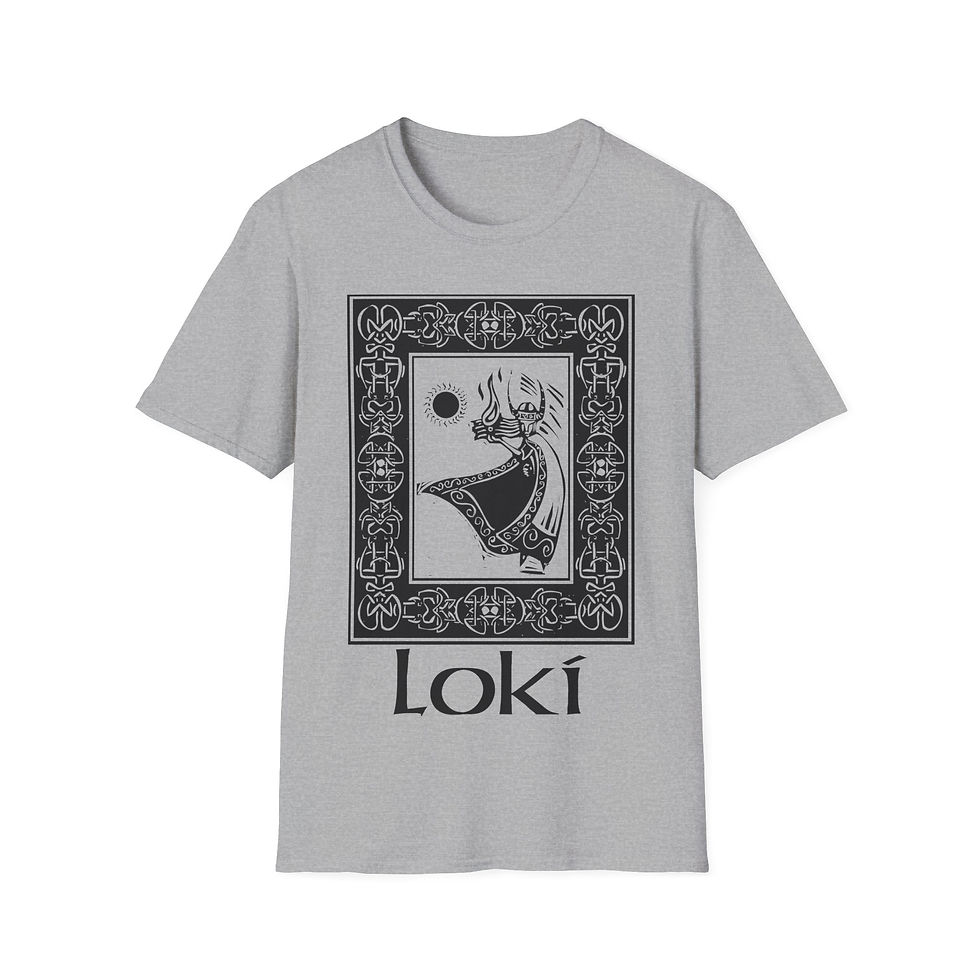 Thumbnail: Woodcut - Norse God Loki