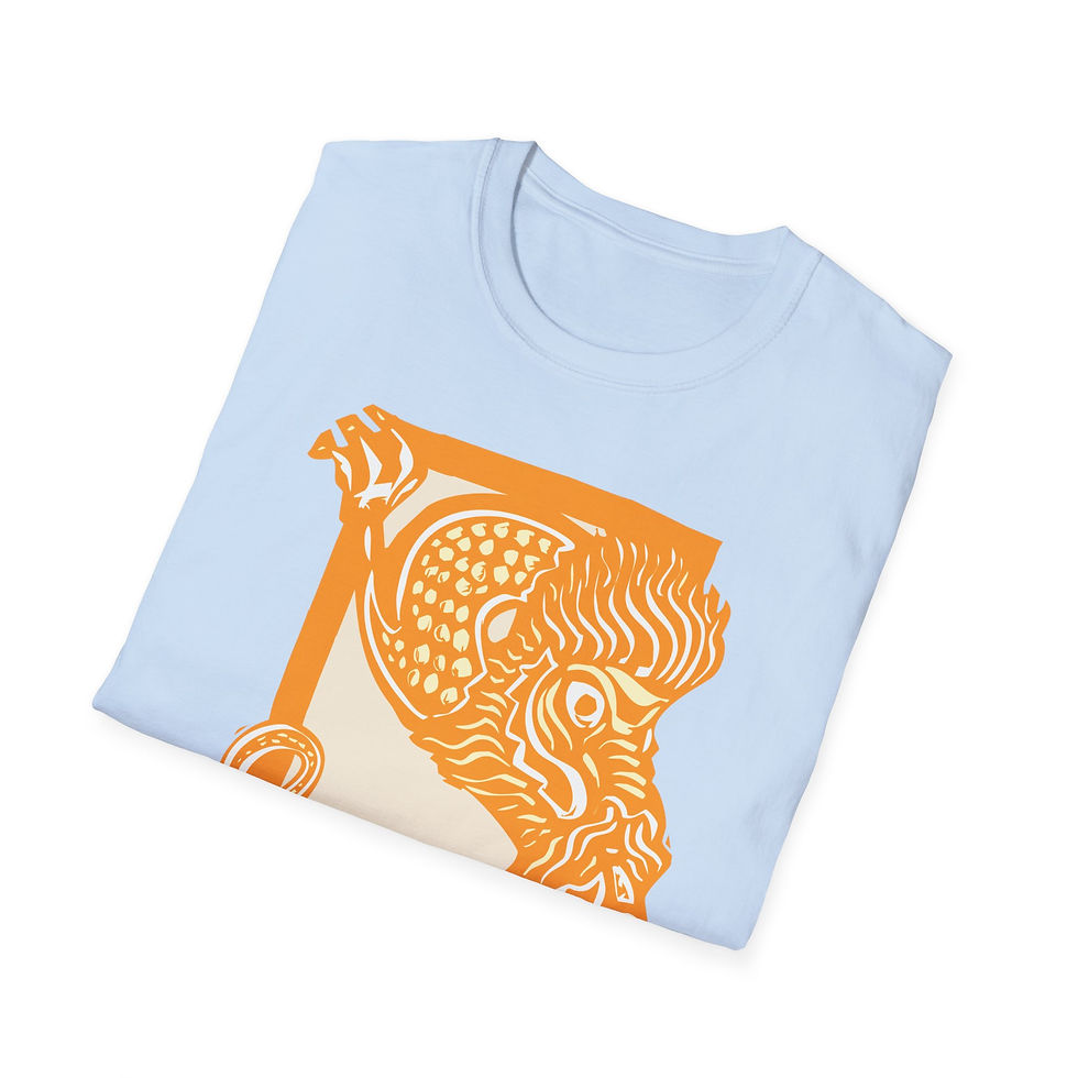 Thumbnail: Woodcut - Dragon Chinese Dragon Yellow