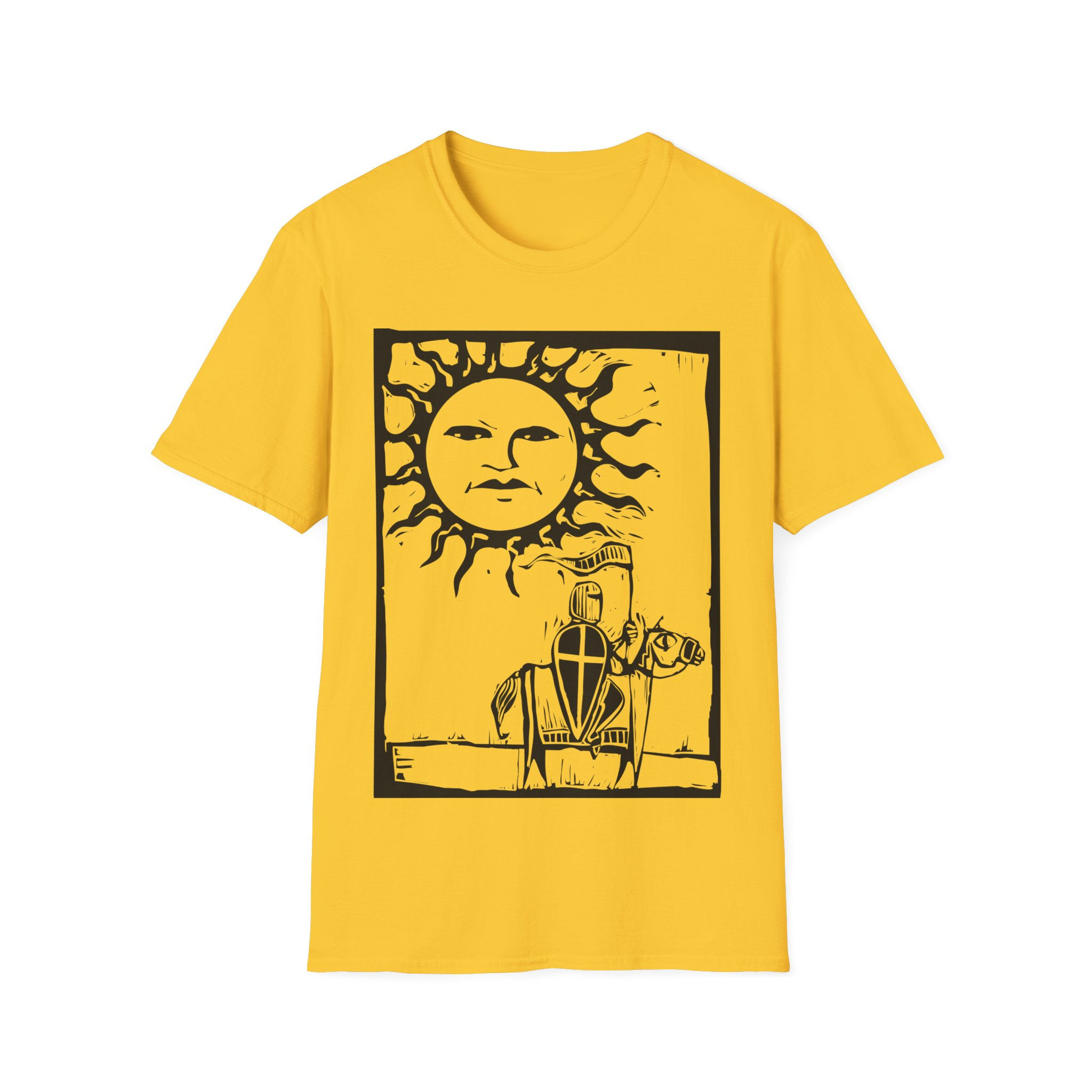 Woodcut - Knight under Sun