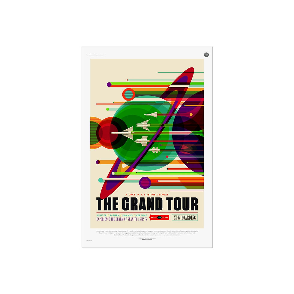 Thumbnail: NASA Travel Posters - The Grand Tour  - Fine Art Posters