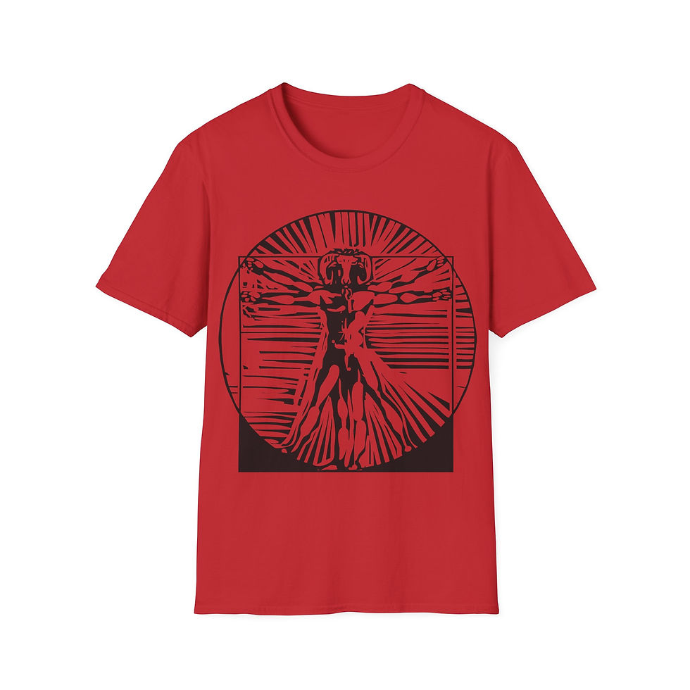 Thumbnail: Woodcut - Vitruvian Goat Man