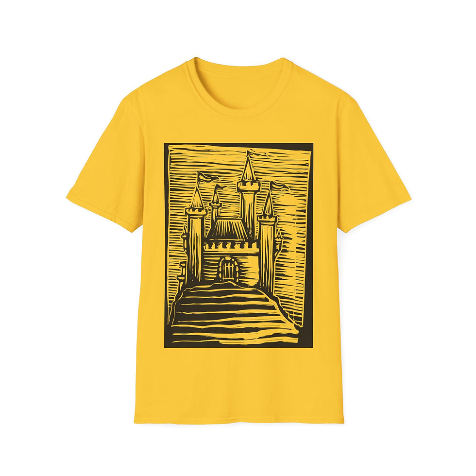 Woodcut - Medieval Castle