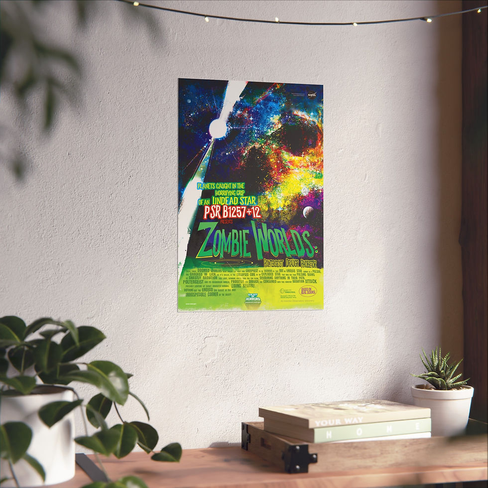 Thumbnail: NASA Movie Posters - Zombie Worlds - Fine Art Posters