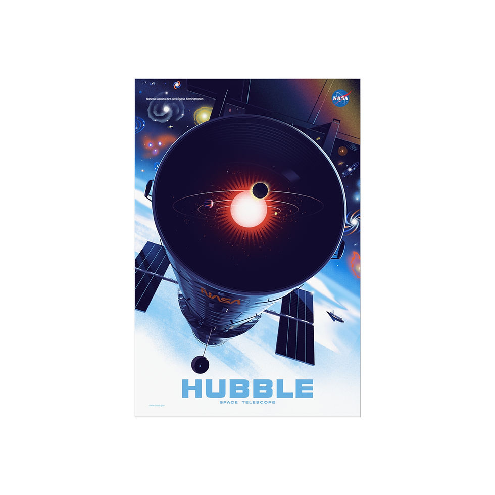 Thumbnail: NASA Movie Posters - Hubble  - Fine Art Posters