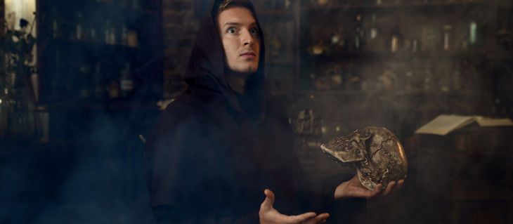 Church of Satan utilizing Reverse Exorcism: The Devil commands the Priest to leave the Child's body.