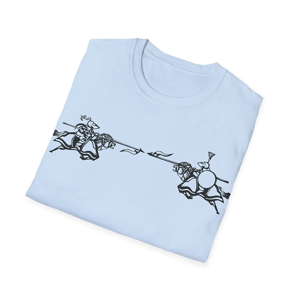 Thumbnail: Woodcut - Knights Jousting