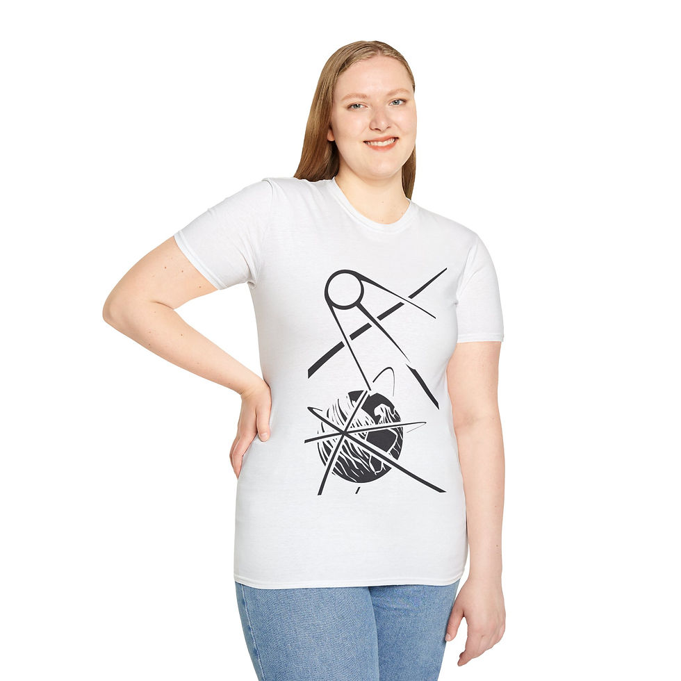 Thumbnail: Woodcut - Science - Sputnik over Earth