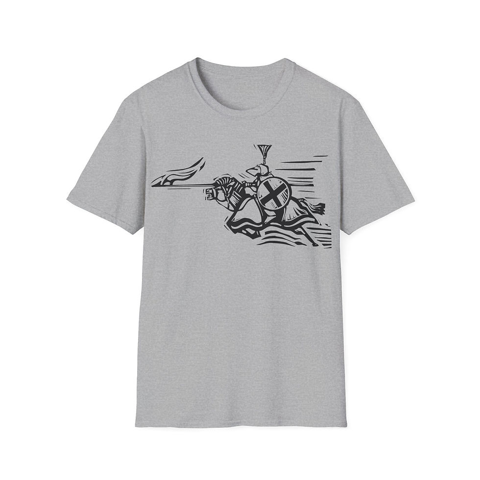 Thumbnail: Woodcut - Knight Jousting facing Right