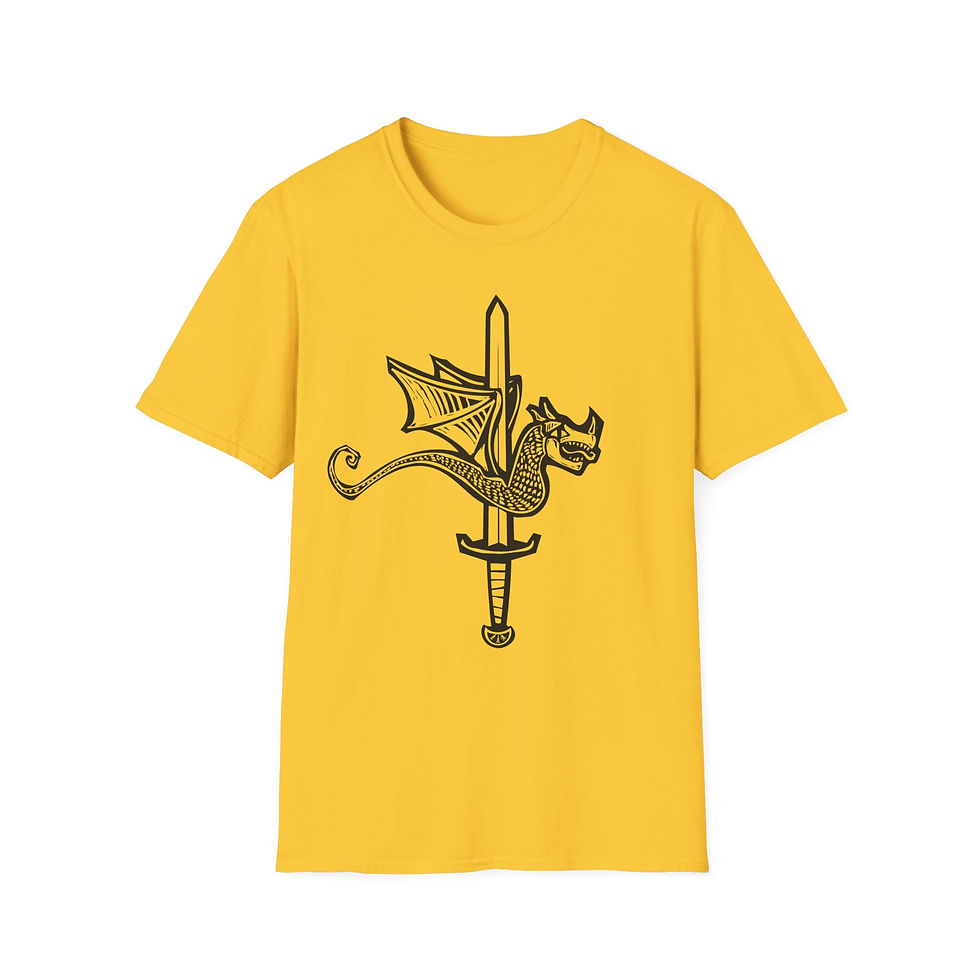 Woodcut - Dragon Sword