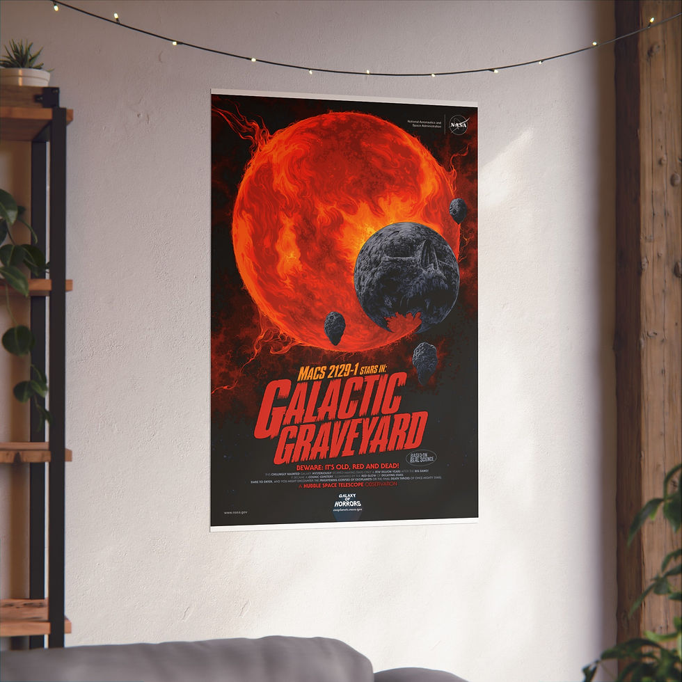 Thumbnail: NASA Movie Posters - Galactic Graveyard  - Fine Art Posters