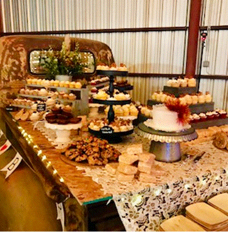 Display of Cake & Cupcakes