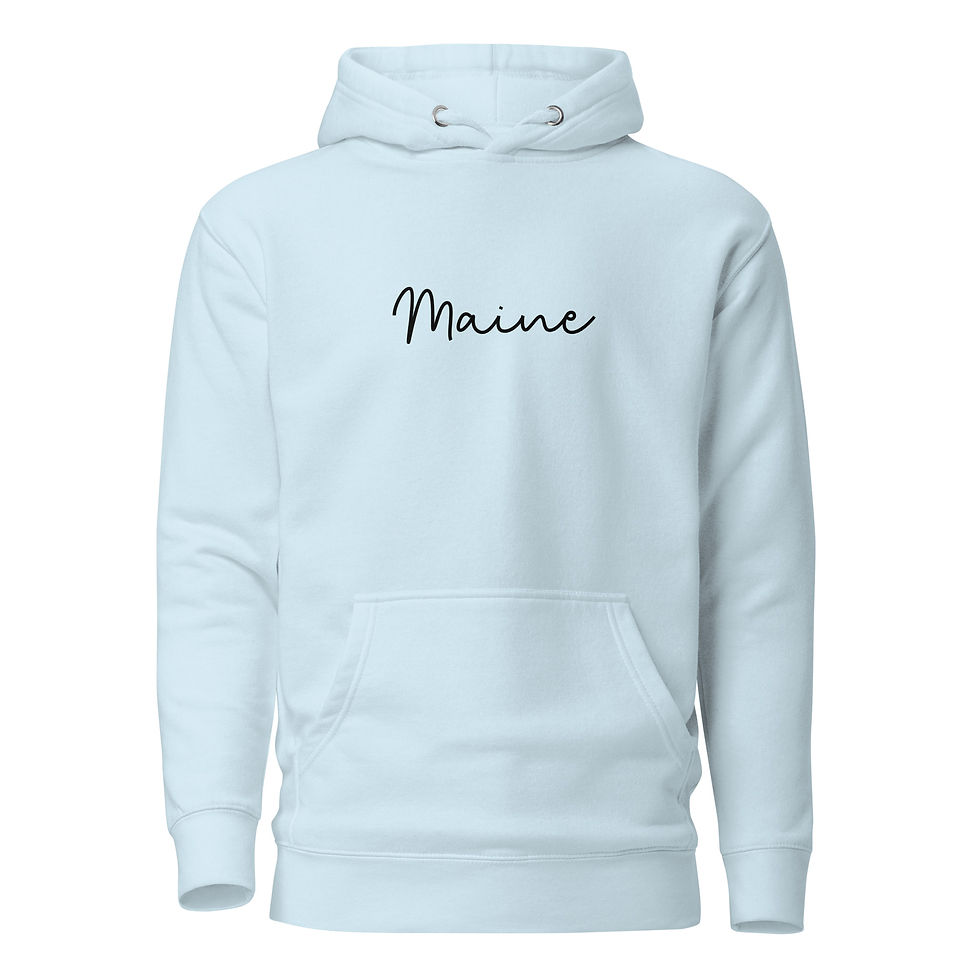 Thumbnail: Unisex Hoodie- Maine (Black Letters)