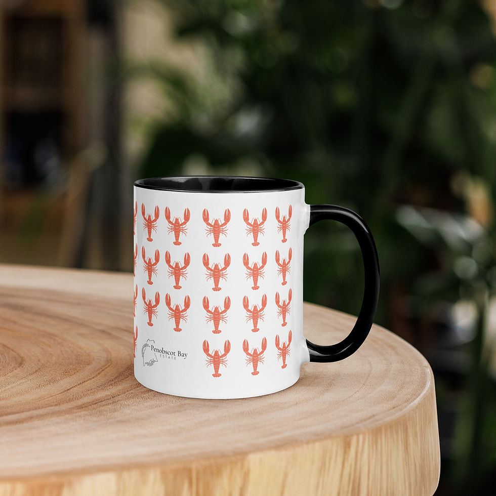 Thumbnail: Mug with Color Inside- Lobsters