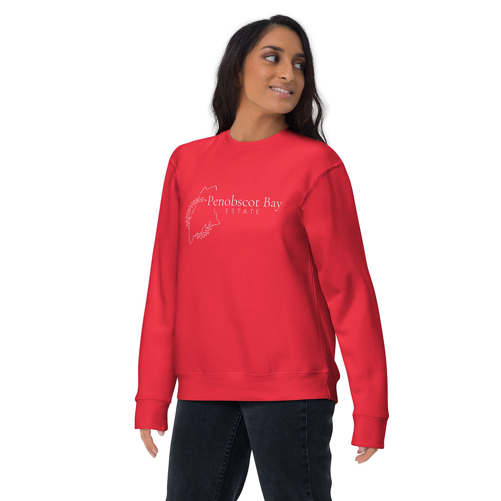 Thumbnail: Unisex Crew Sweatshirt White Logo