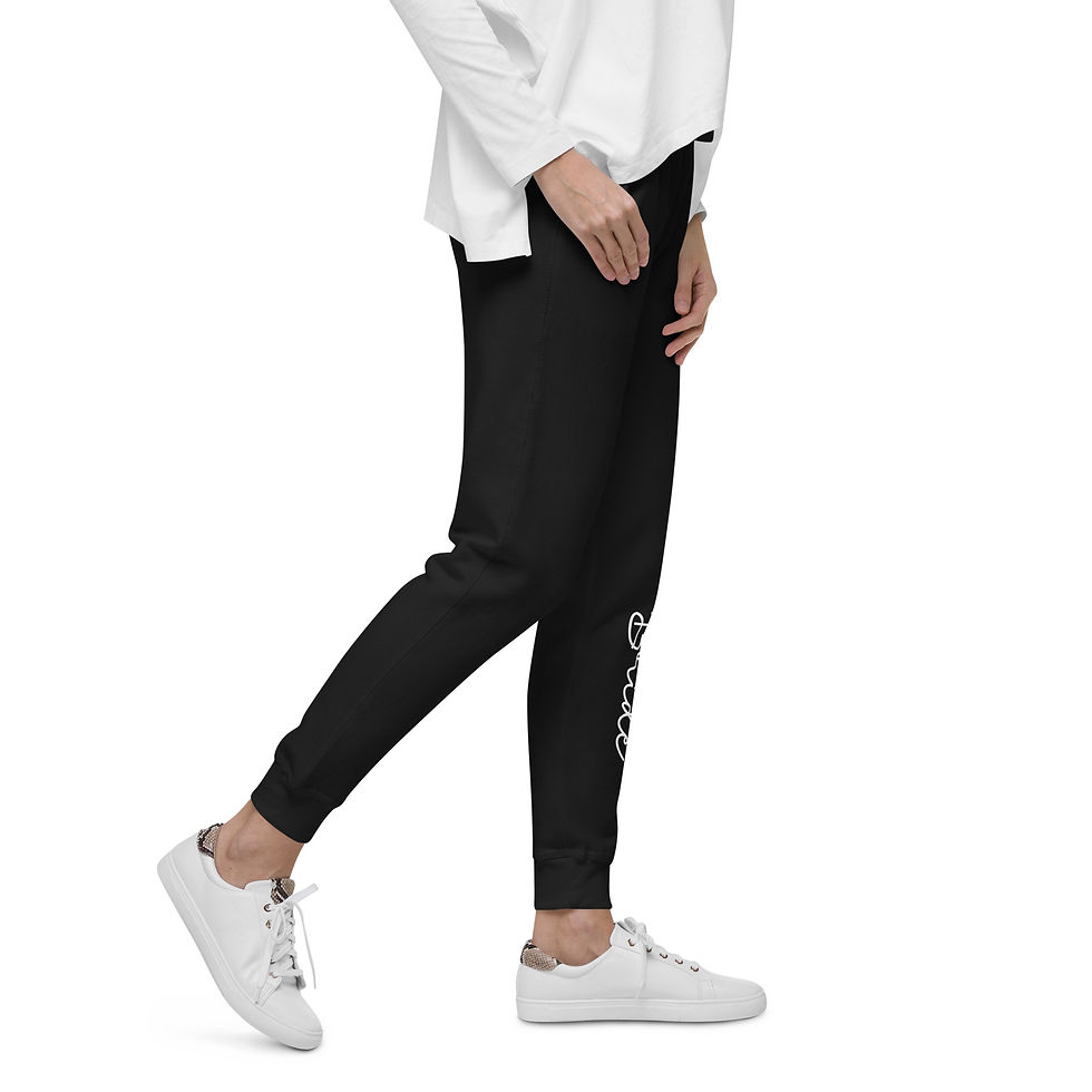 Thumbnail: Fleece-lined Sweatpants Bride (White Letters)