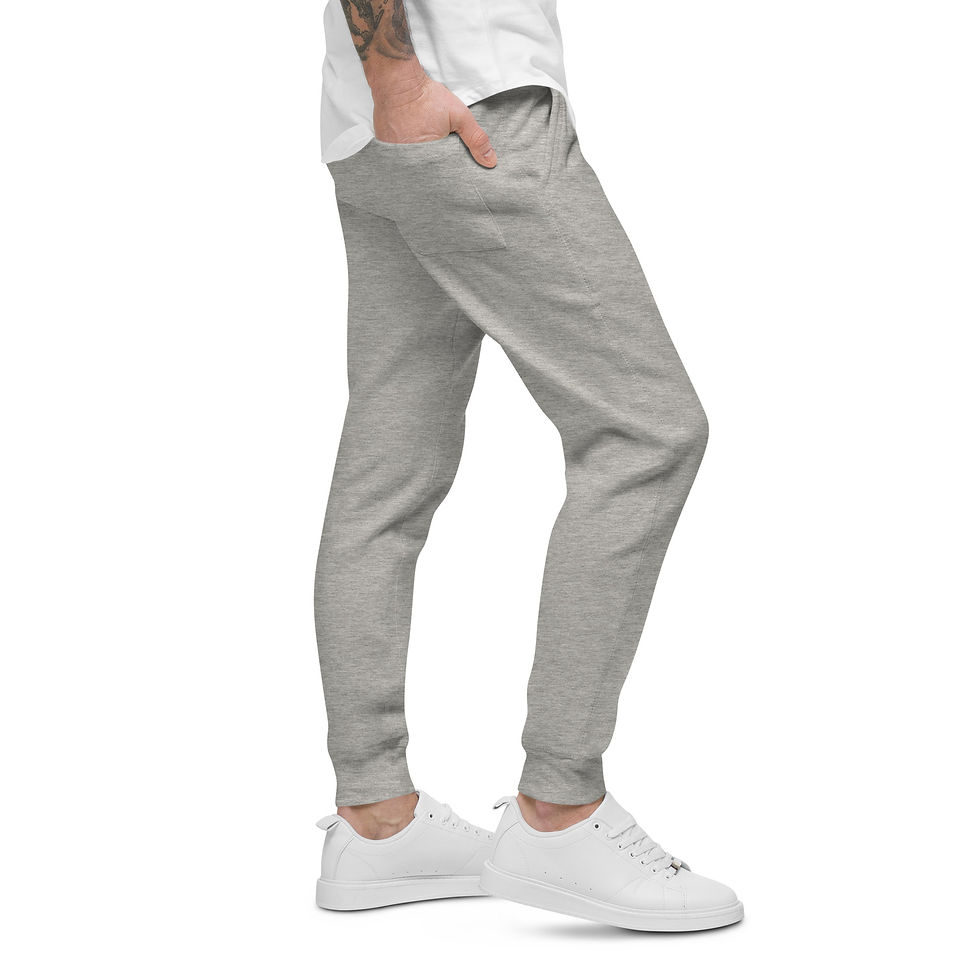 Thumbnail: Unisex Fleece Sweatpants (Black Logo)
