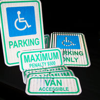 Reflective Handicap Parking Sign