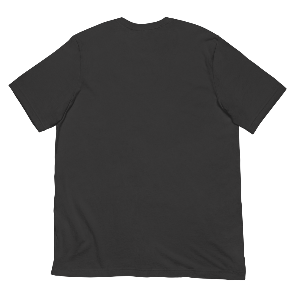 Thumbnail: Dark grey unisex t-shirt . Back