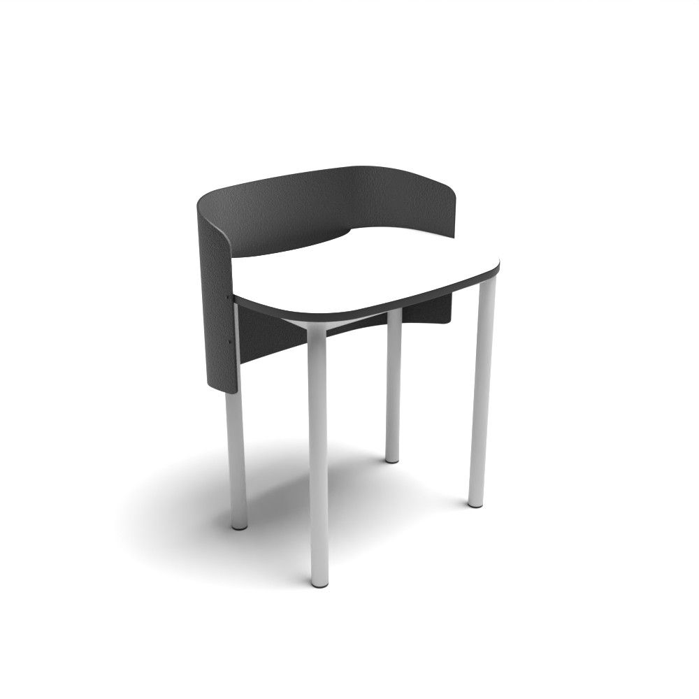 Rounded Square Study Carrel