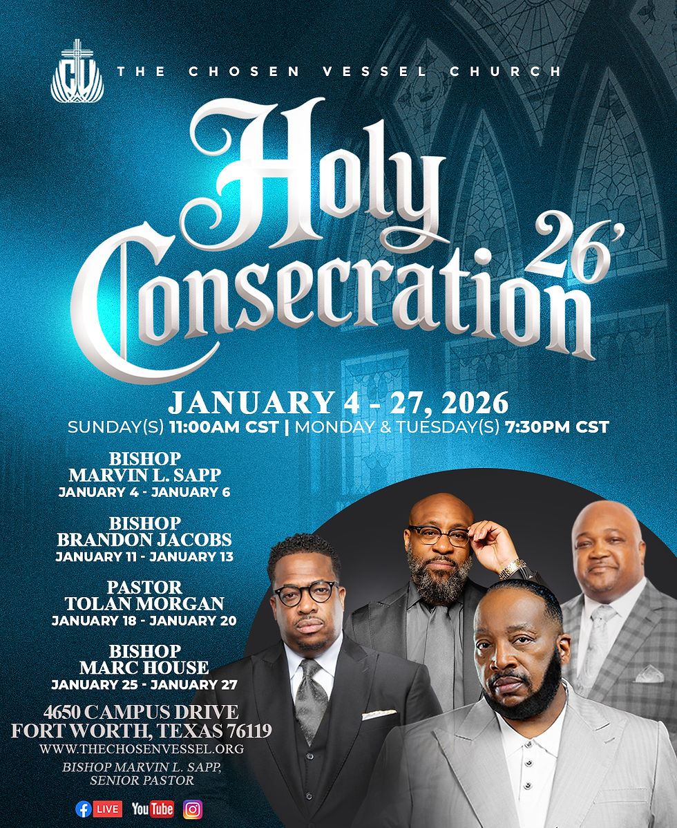 Holy Consecration 2026