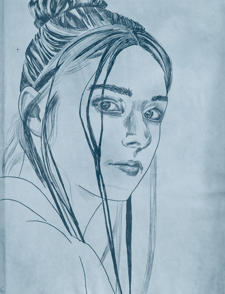 Digital drawing of Hunter Schafer.