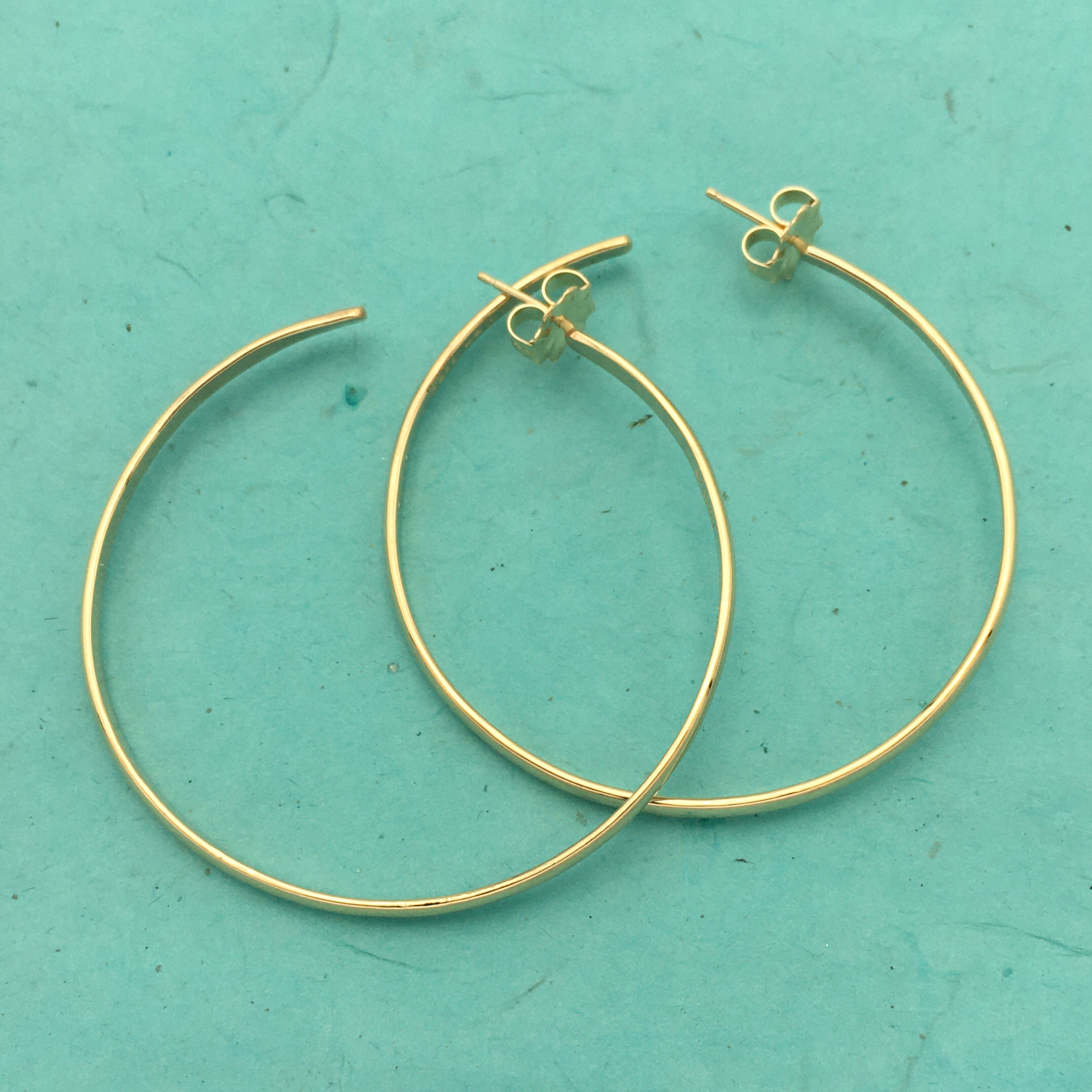 Gold Hoop Earrings (Large)