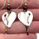 Thumbnail: Sterling Silver and Gold Heart Earrings with Amethyst