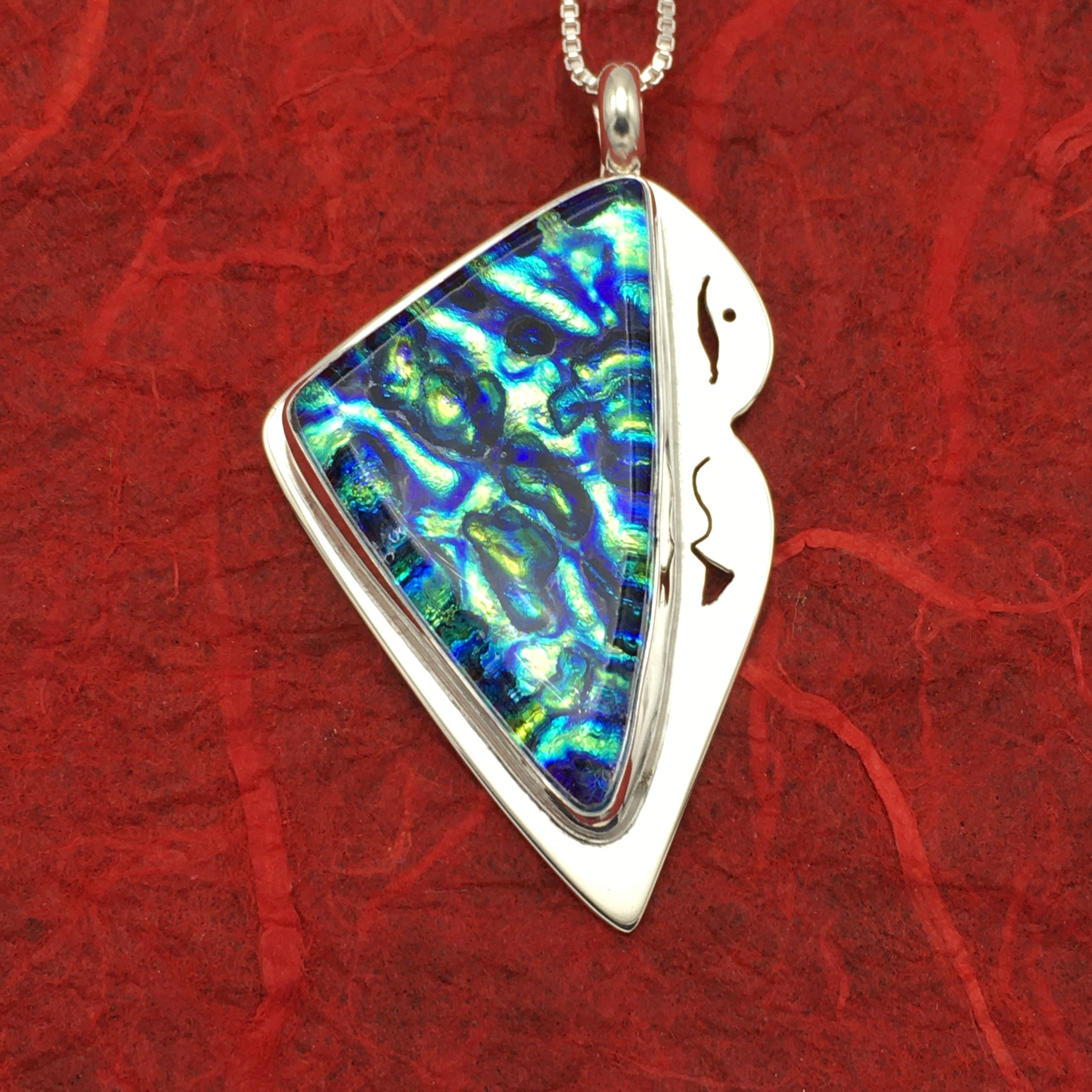 Dichroic Glass Neckpiece