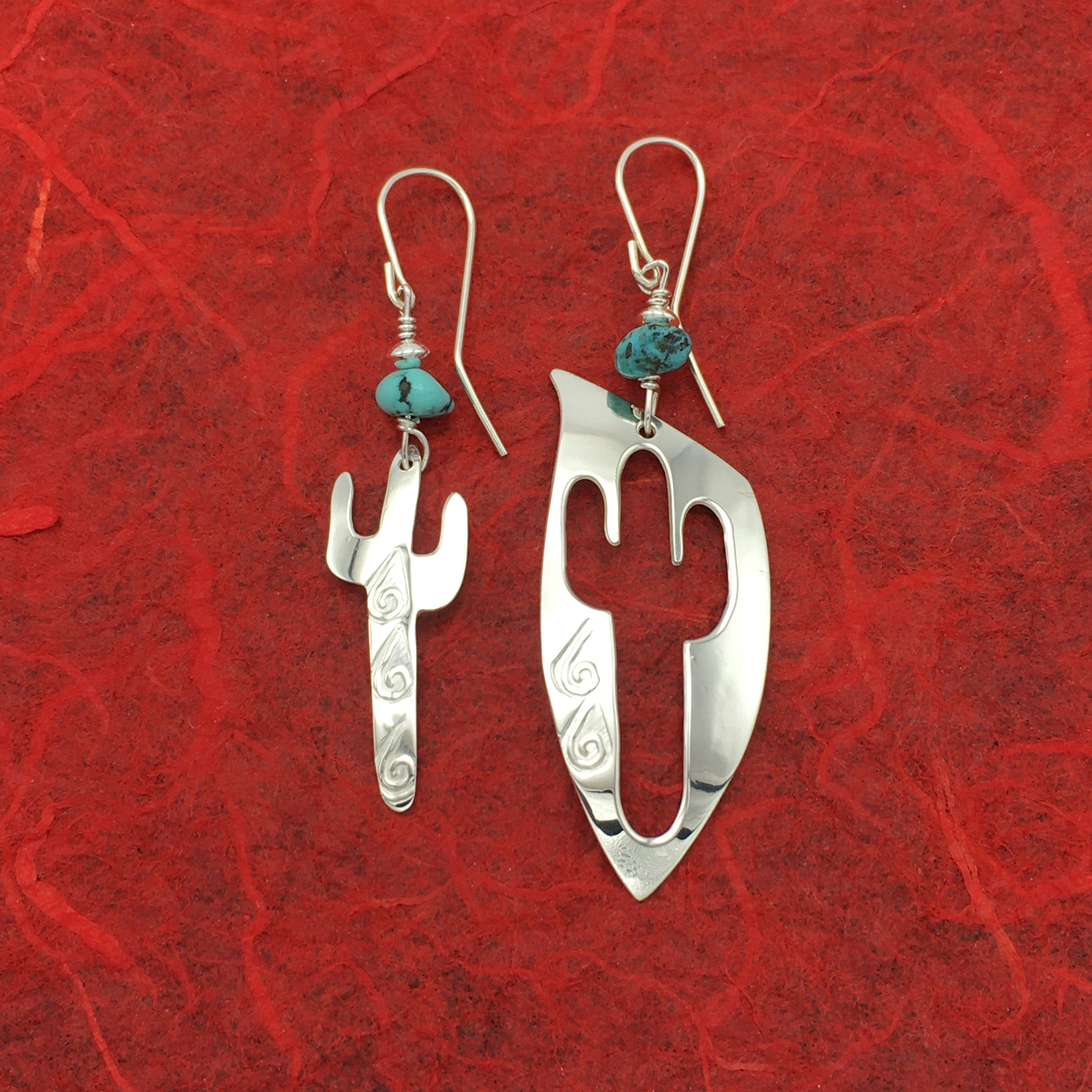 Turquoise Cut Out Earrings