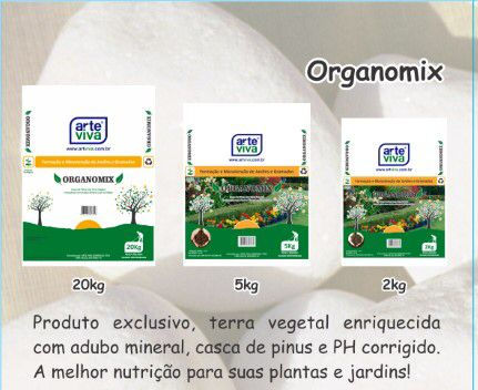 Miniatura: Terra Vegetal Adubada Organomix Sc 4,5Kg 8L