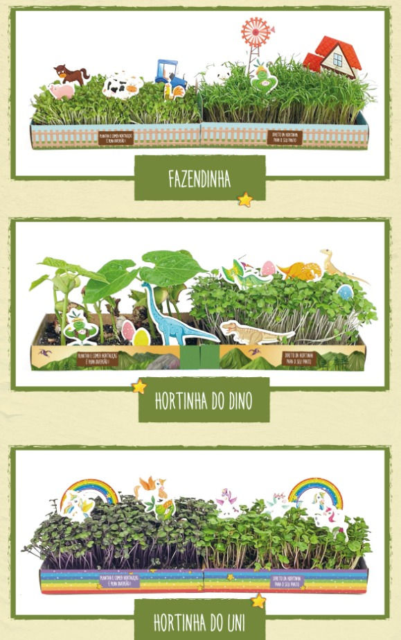 Miniatura: Kit de Cultivo de Microverdes - Uni Repolho Roxo e Rabanete