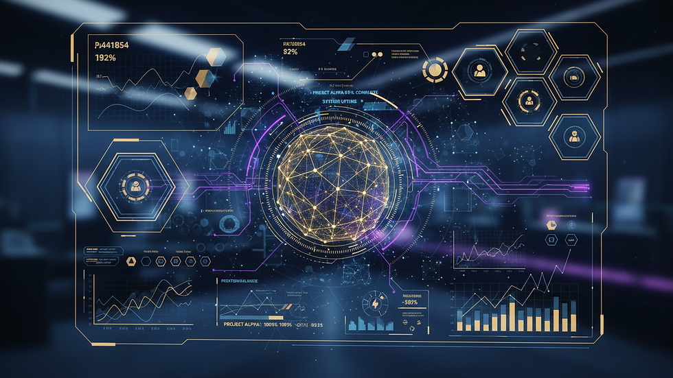 Vue rapprochée d’un tableau de bord digital affichant des indicateurs de performance