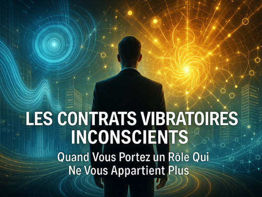 🔮 Les Contrats Vibratoires Inconscients : Quand Vous Portez un Rôle Qui Ne Vous Appartient Plus