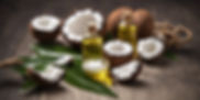 Preparing organic, homemade and effective hair oil made from coconut and Wrightia Tinctori
