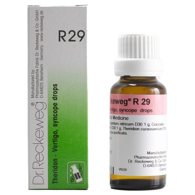 Dr Reckeweg R29 Vertigo , Syncope Drops