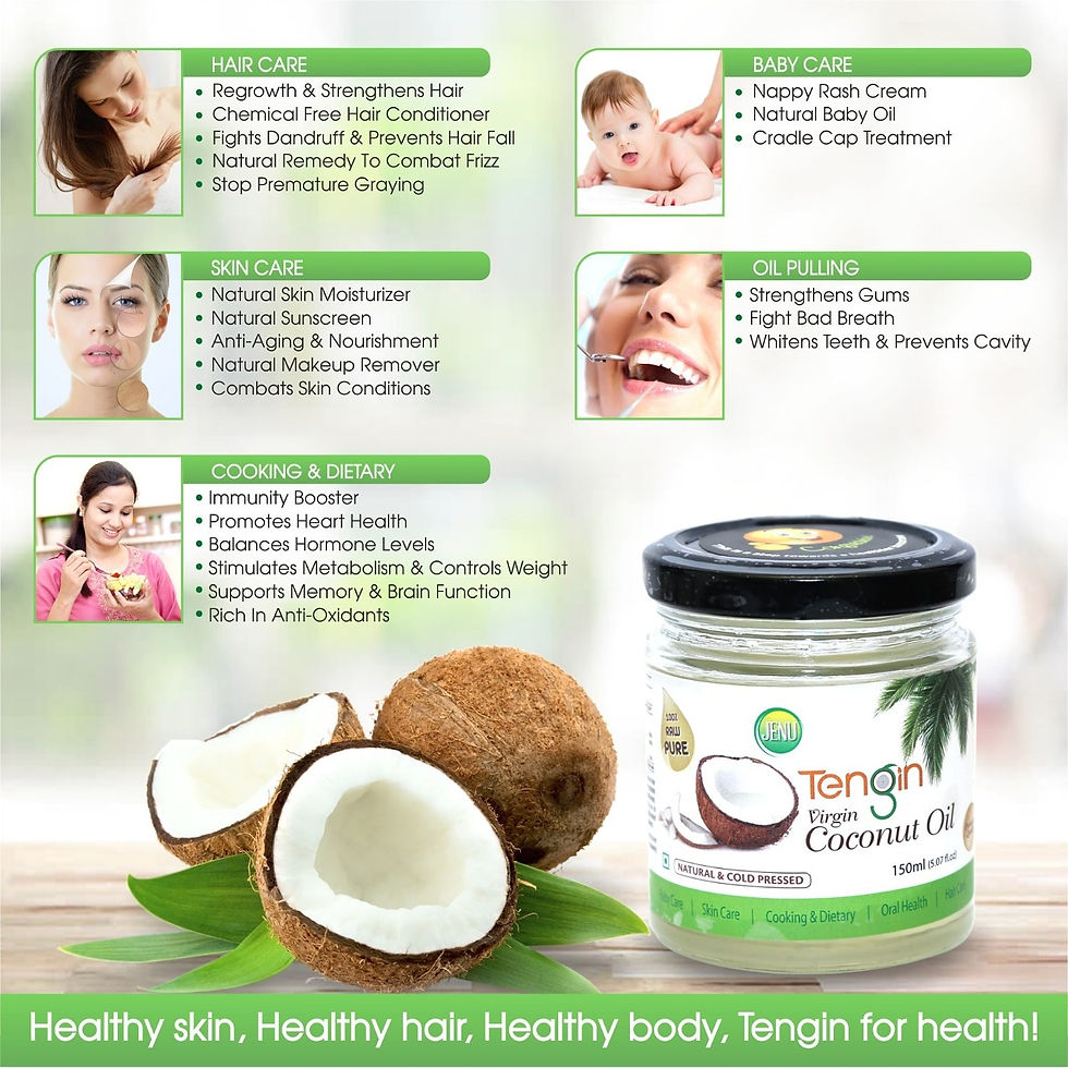 Thumbnail: VIRGIN Coconut Oil (Cold Pressed) :100% Naturally Grown, 150 ml