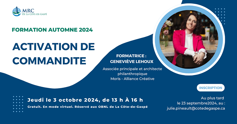 Formation Activation de commandite