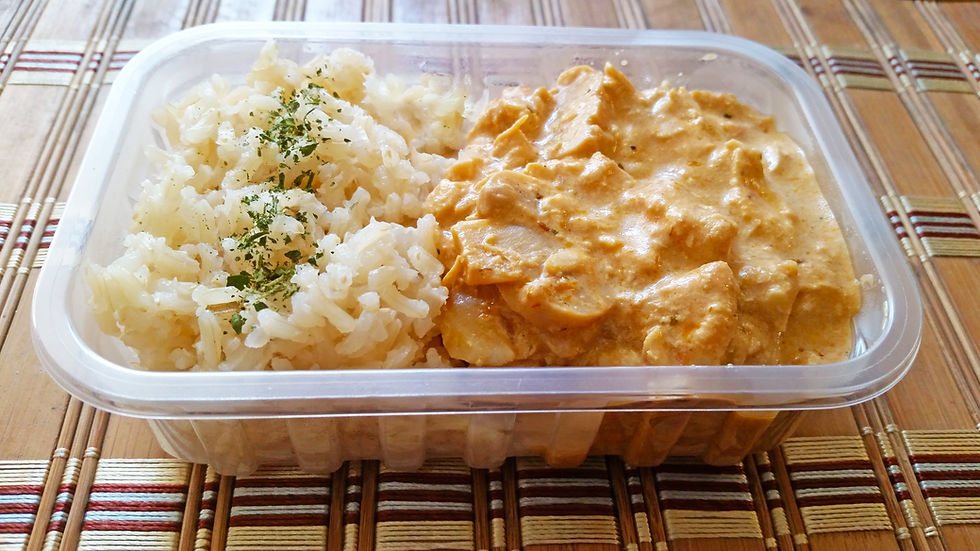 Miniatura: Strogonoff de Frango e Arroz Integral (200 gramas)